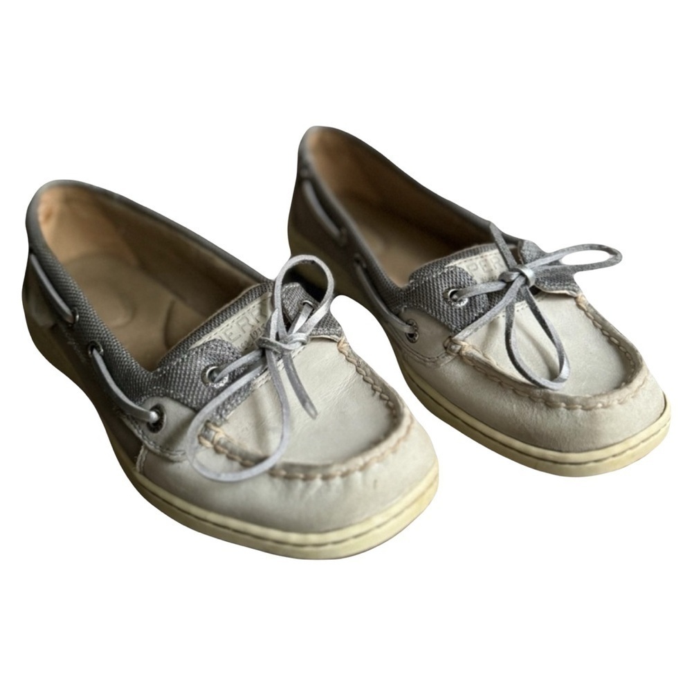SPERRY womens neutral colored boat shoes
